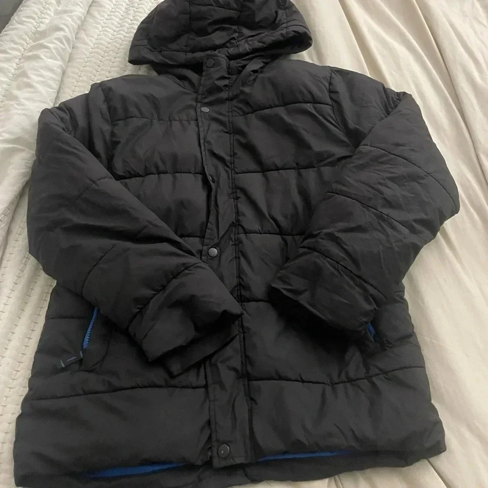 ** Amazon essentials ** heavy winter jacket snow Puffer Jacket Hood xxl 14-16 - Picture 3 of 9